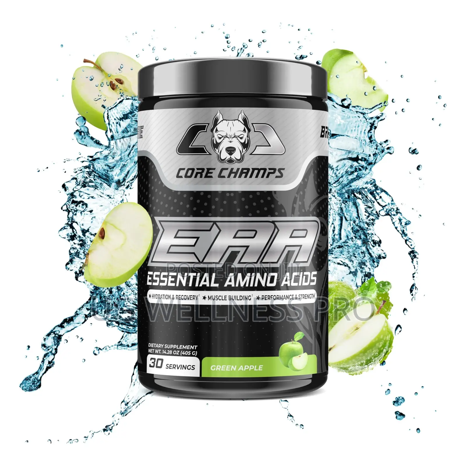 Core Champs EAA Powder 405g (30 Servings) - Green Apple Essential Amin