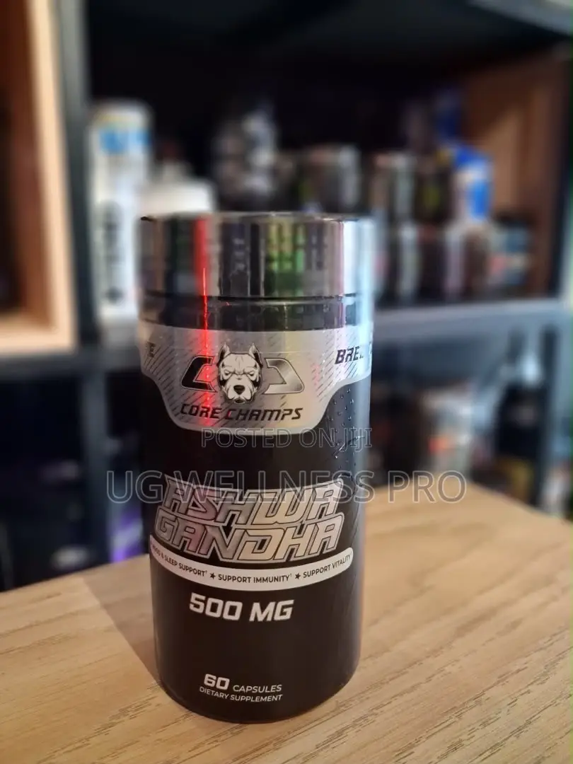 Core Champs Ashwagandha 60 Caps - KSM-66 Stress Support Testosterone