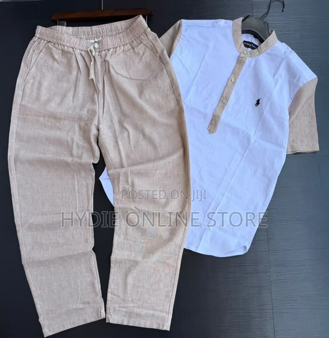 Polo Long Men’S Black Two Piece