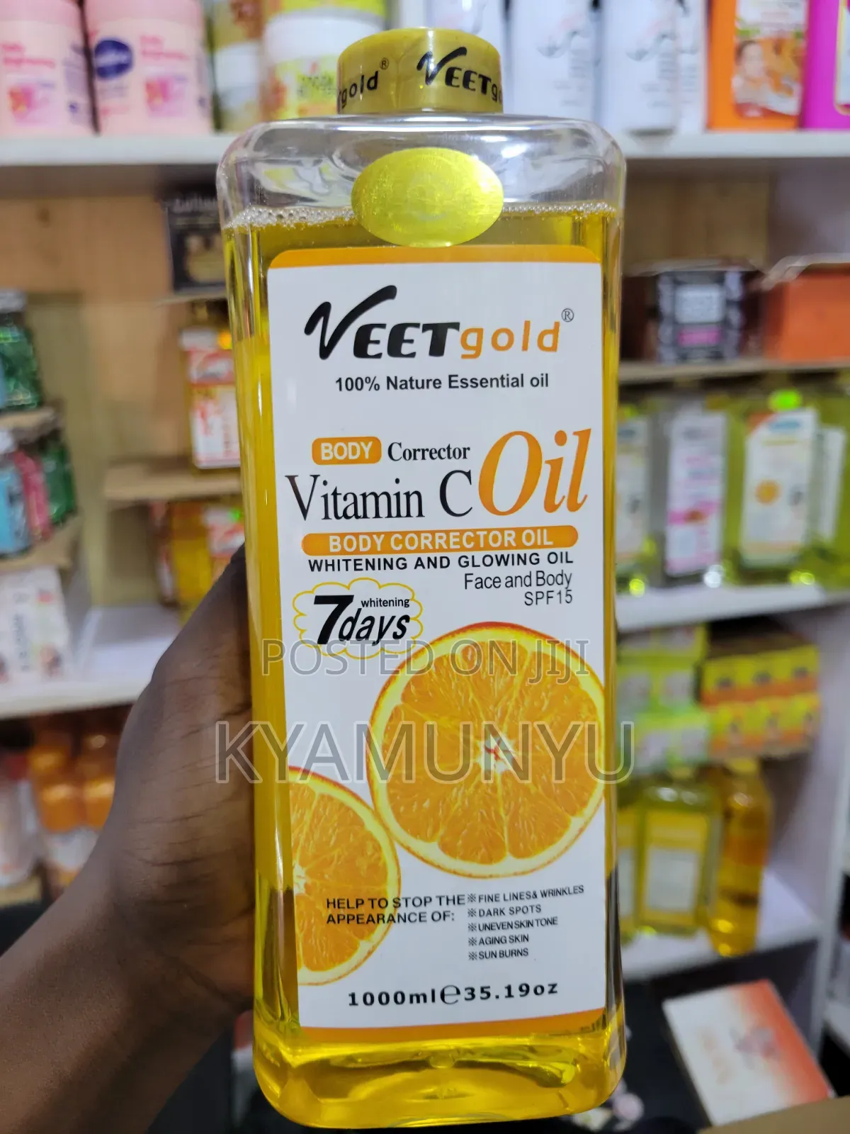 Veet Gold Body Corrector Vitamin C Oil.