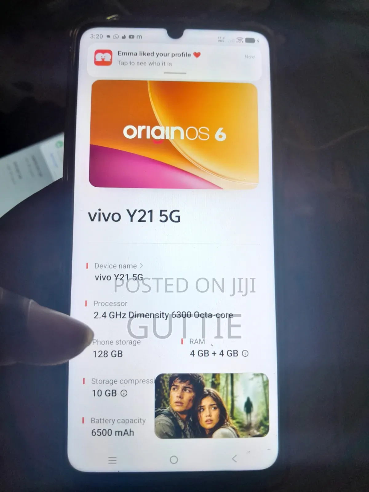 New Vivo Y21 128 GB Black