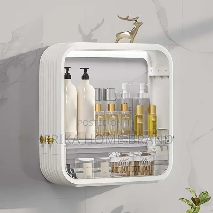 Wall-Mounted Storage Rack Kitchen Layered Bathroom Storage Box