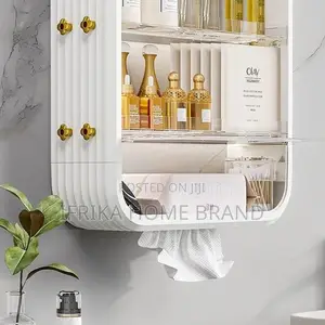 Wall-Mounted Storage Rack Kitchen Layered Bathroom Storage Box