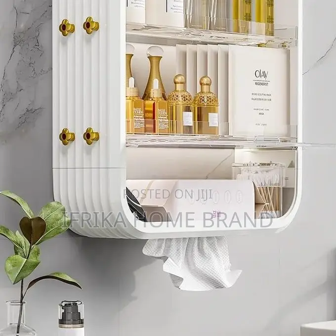 Wall-Mounted Storage Rack Kitchen Layered Bathroom Storage Box