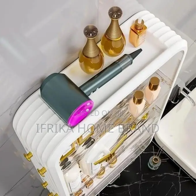 Wall-Mounted Storage Rack Kitchen Layered Bathroom Storage Box
