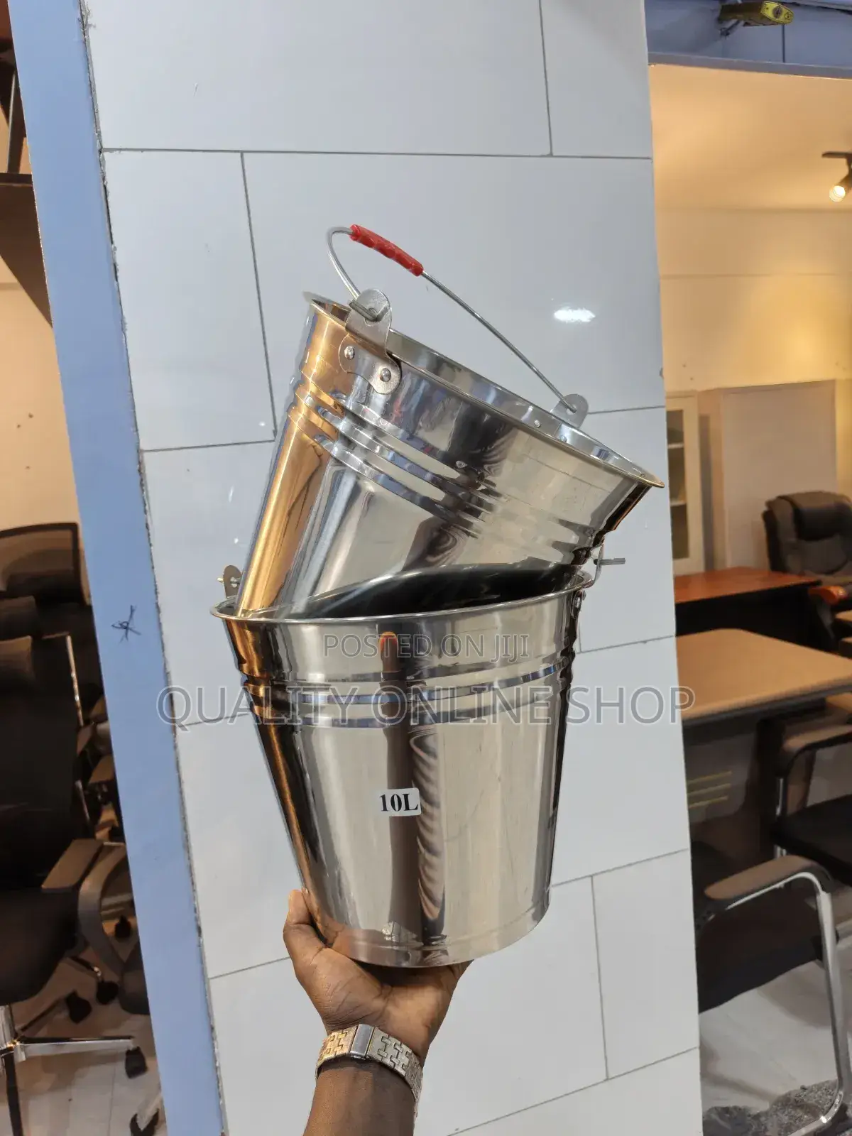 Stainless Steel Buckets Stainless Steel Buckets 10litres