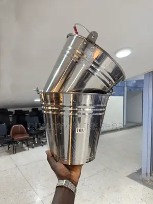 10litres Metallic Buckets Stainless Metallic Buckets