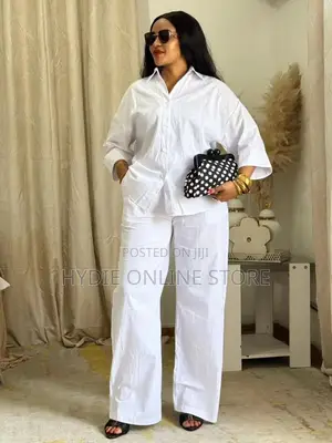 Ladies Plain Long Sleeved and Trousers Thee-Piece