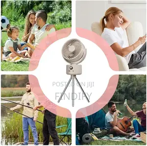 Rechargeable Fans Standing Fan
With Tripod Legs Quiet