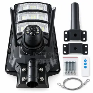 600W Solar Camera Street Light 4MP | 4G WiFi CCTV | 19W Panel