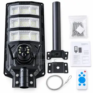 600W Solar Camera Street Light 4MP | 4G WiFi CCTV | 19W Panel