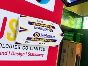 Reserved Table Sign Printing. Table Reserved Flyer, Poster, Notice