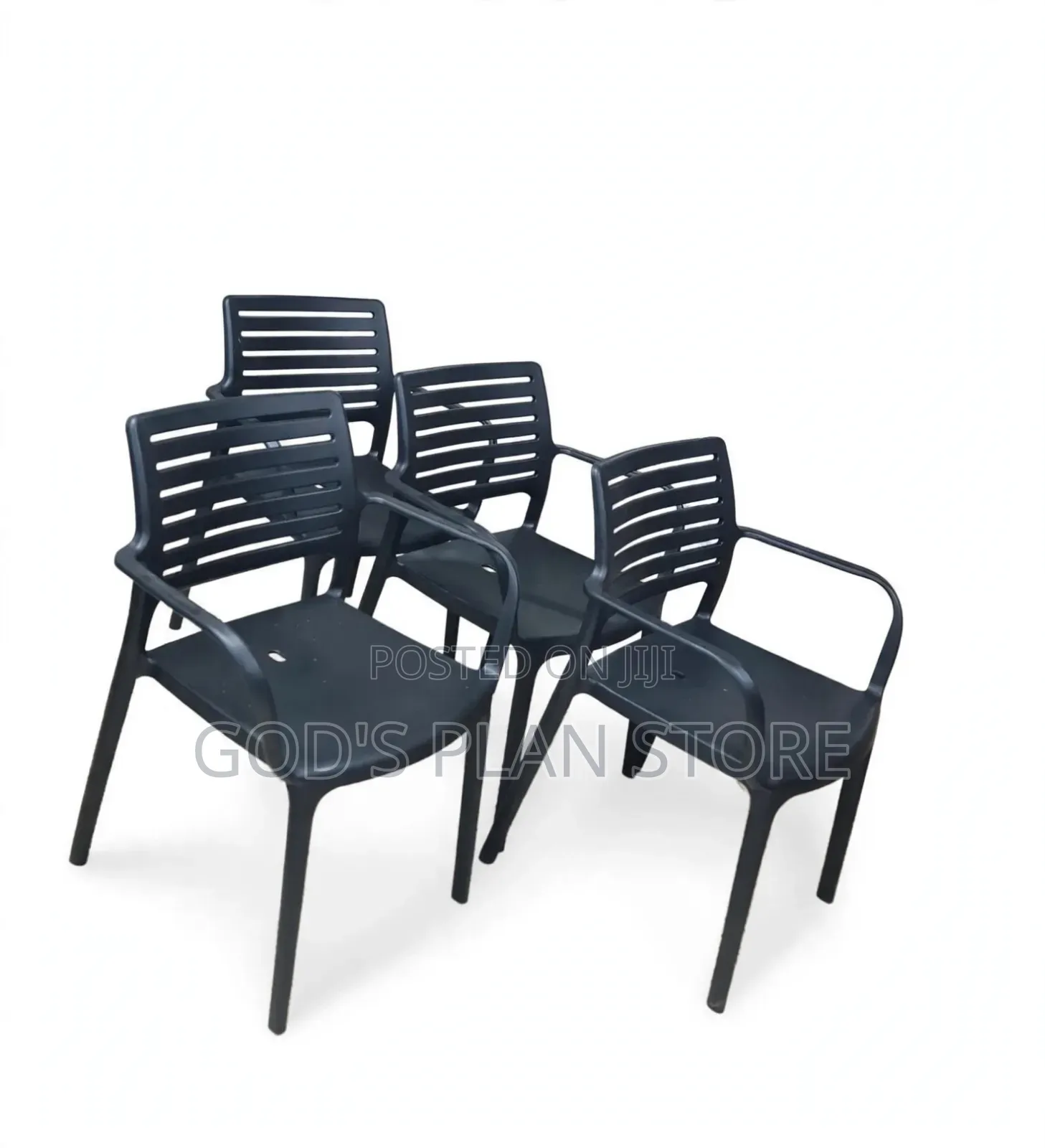 Slat Arms Plastic Chairs Plastic Chairs for Garden Beach Bar