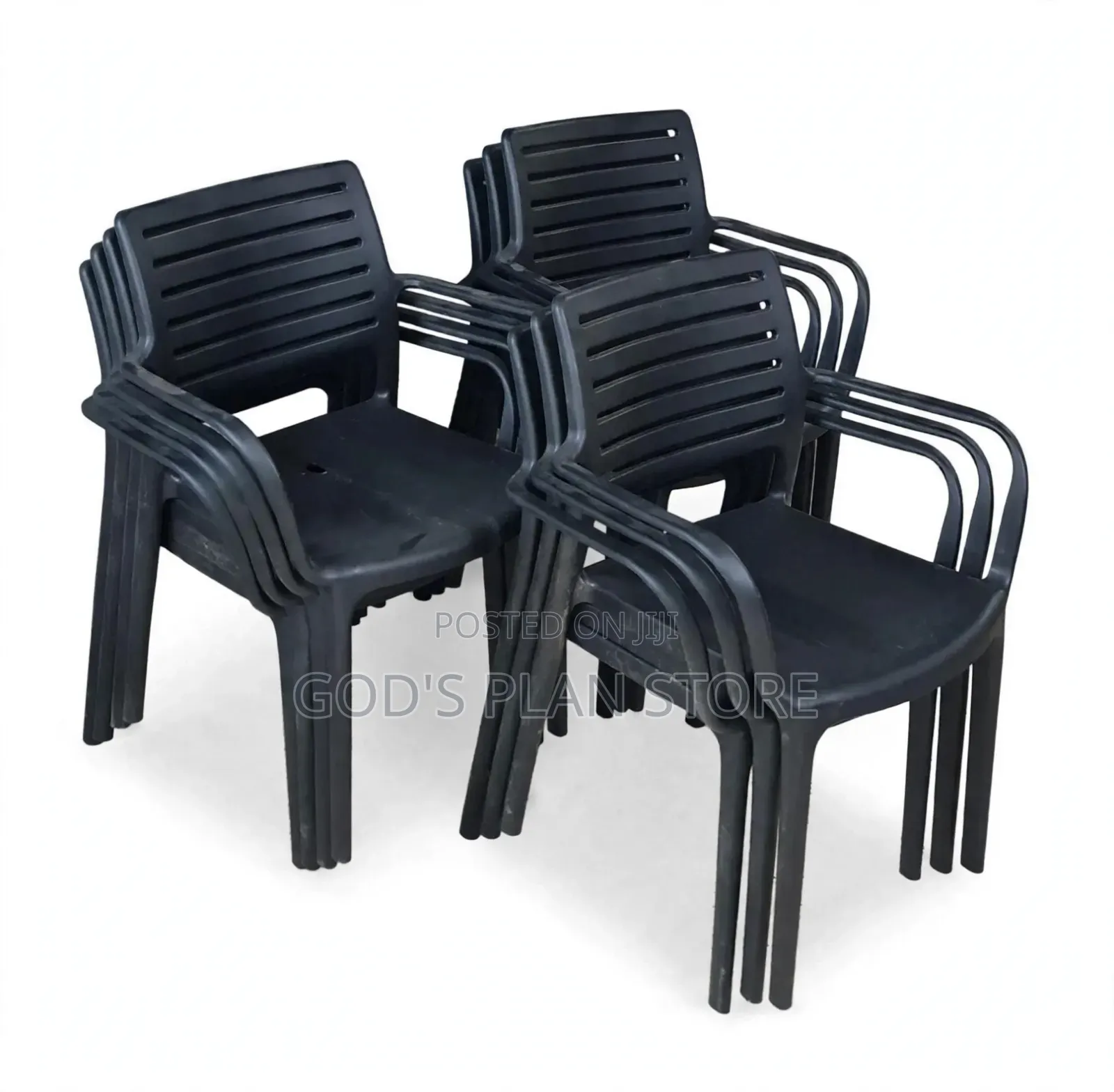 Slat Arms Plastic Chairs Plastic Chairs for Garden Beach Bar