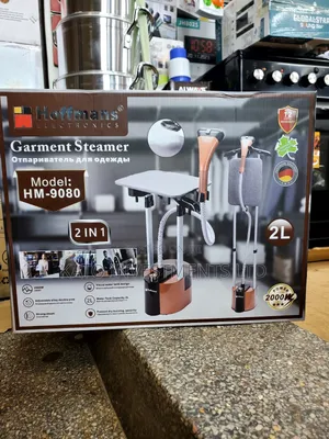 Hoffmans HM-9080 2-in-1 Upright Garment Steamer 2L Double Arm