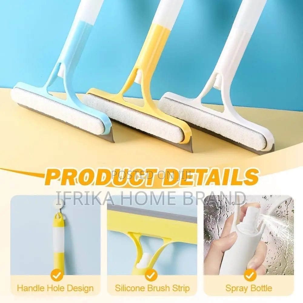 3 in 1 Window Cleaning Scraper, Squeegee for Shower Glass