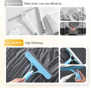 3 in 1 Window Cleaning Scraper, Squeegee for Shower Glass