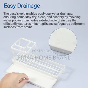 Toothbrush Holders for Bathrooms, 4 Slots Toothbrush and Toothpaste