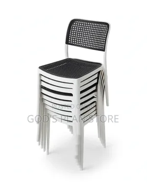 White Frame Black Cane Plastic Chairs Plastic Chairs