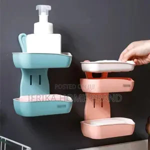 Soap Stand Holder for Bathroom Kitchen Sink Wall Mounted Soap Dish