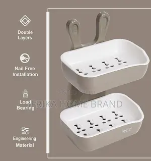 Soap Stand Holder for Bathroom Kitchen Sink Wall Mounted Soap Dish