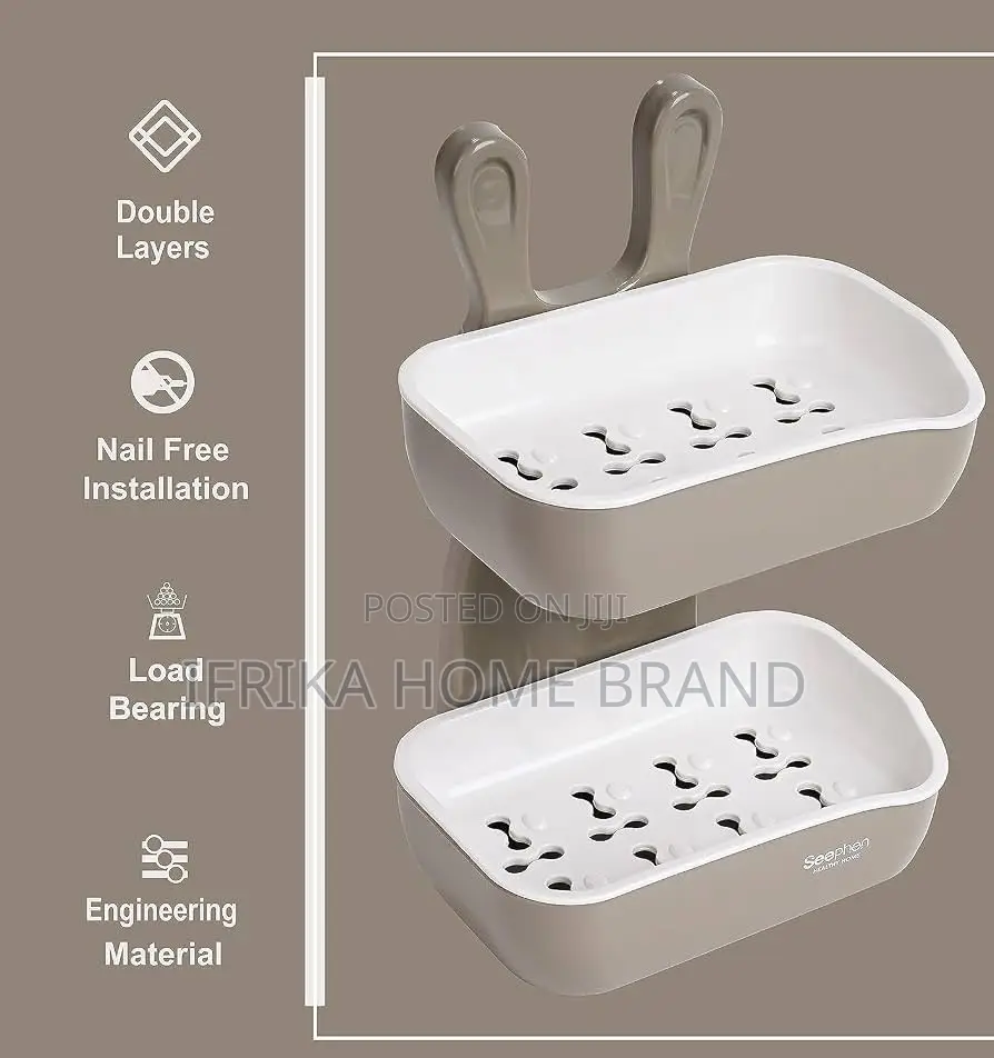 Soap Stand Holder for Bathroom Kitchen Sink Wall Mounted Soap Dish