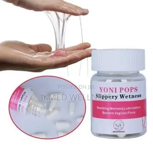 Yoni Pops Slippery Wetness Capsules - Vaginal Lubrication Boost 30s