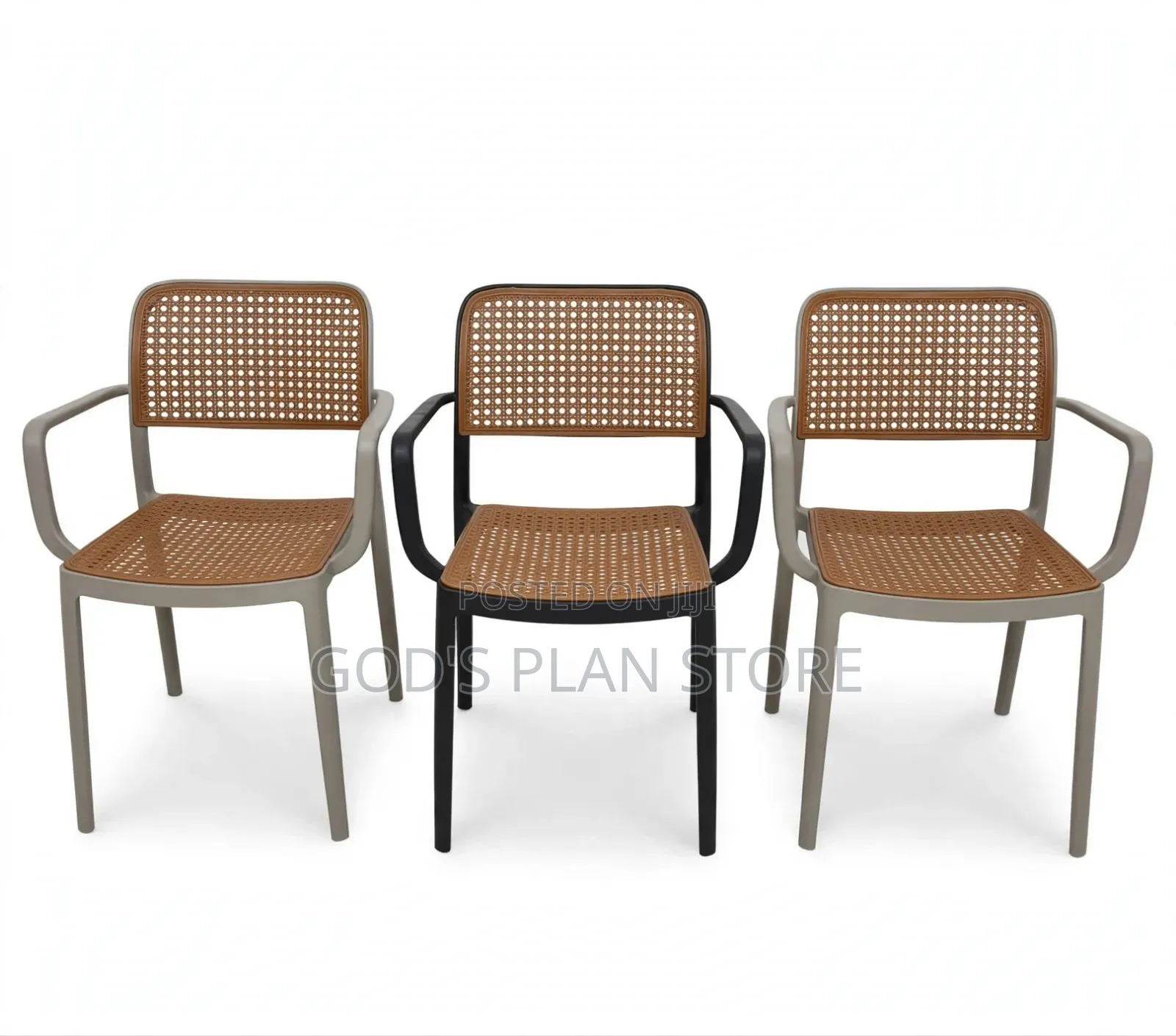 Rattan Cane Chairs Plastic Chairs Mesh Back