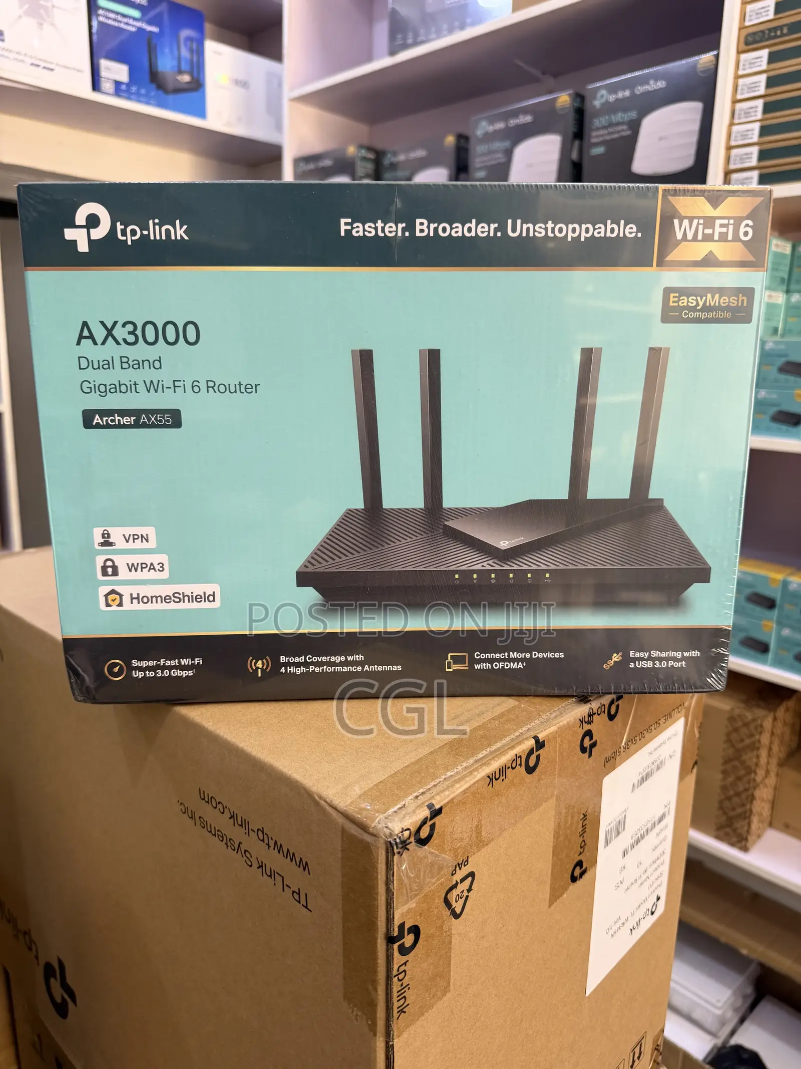 Tplink Archer Ax55 Dual Band Gigabit WiFi 6 Router