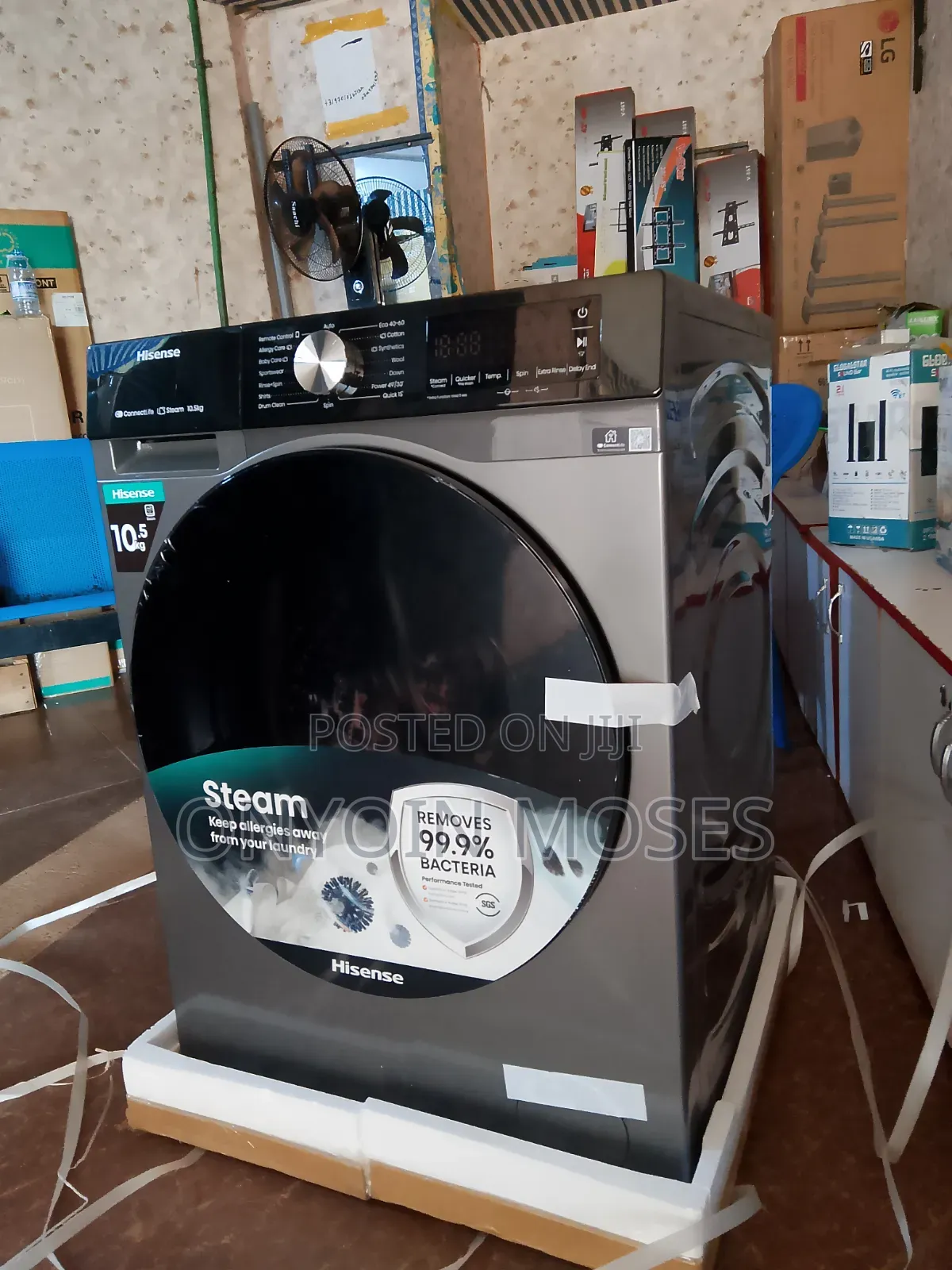 10.5KGs HISENSE Automatic Front Loader Washing Machine