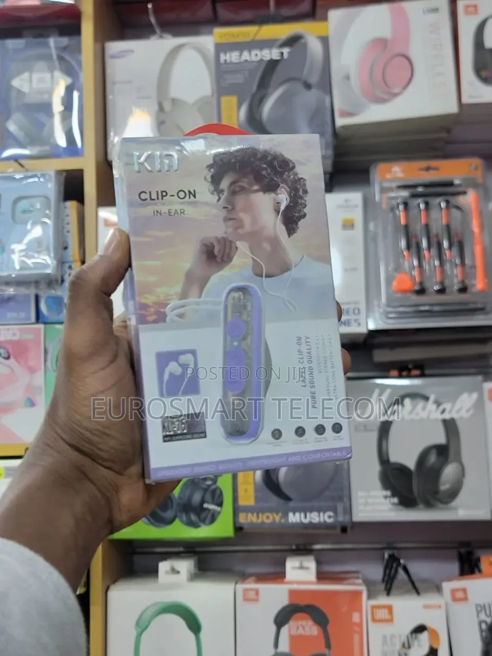 Kin Clip on Wireless Earphones KL-75