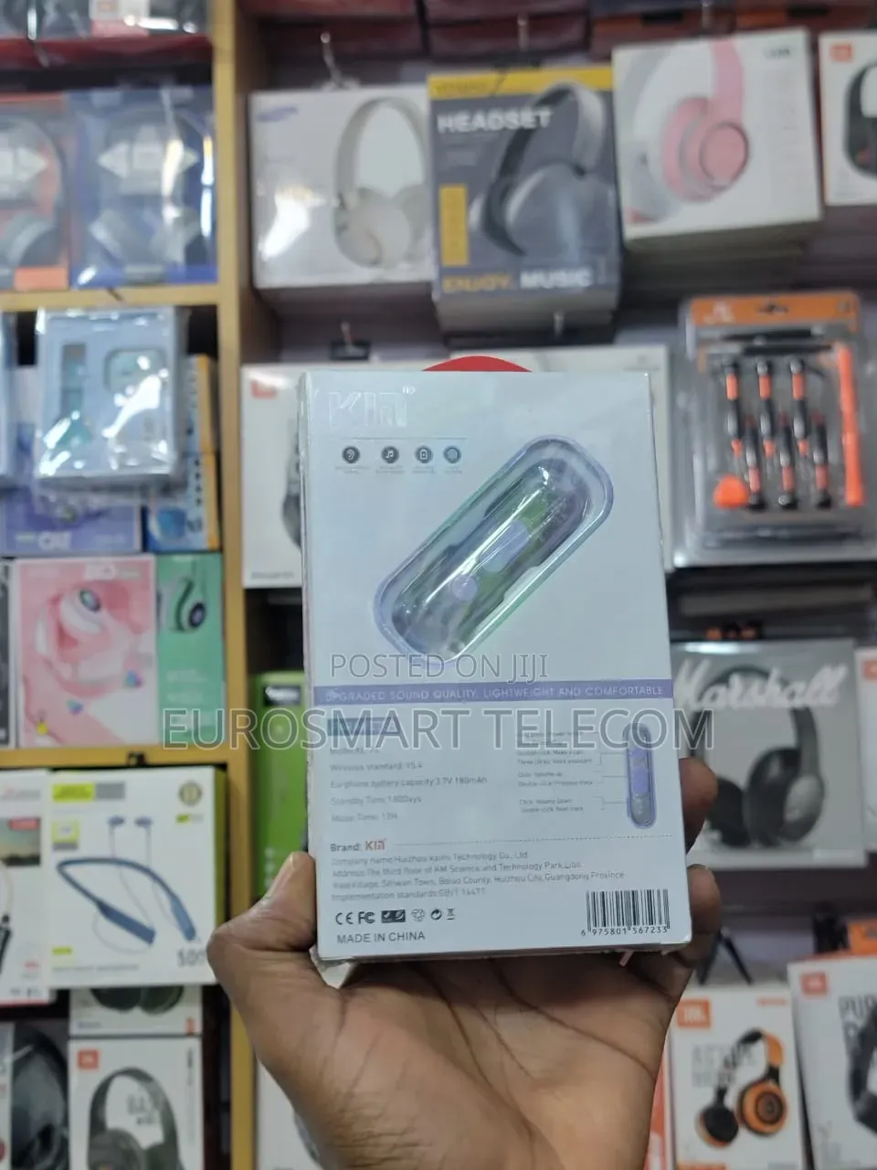 Kin Clip on Wireless Earphones KL-75