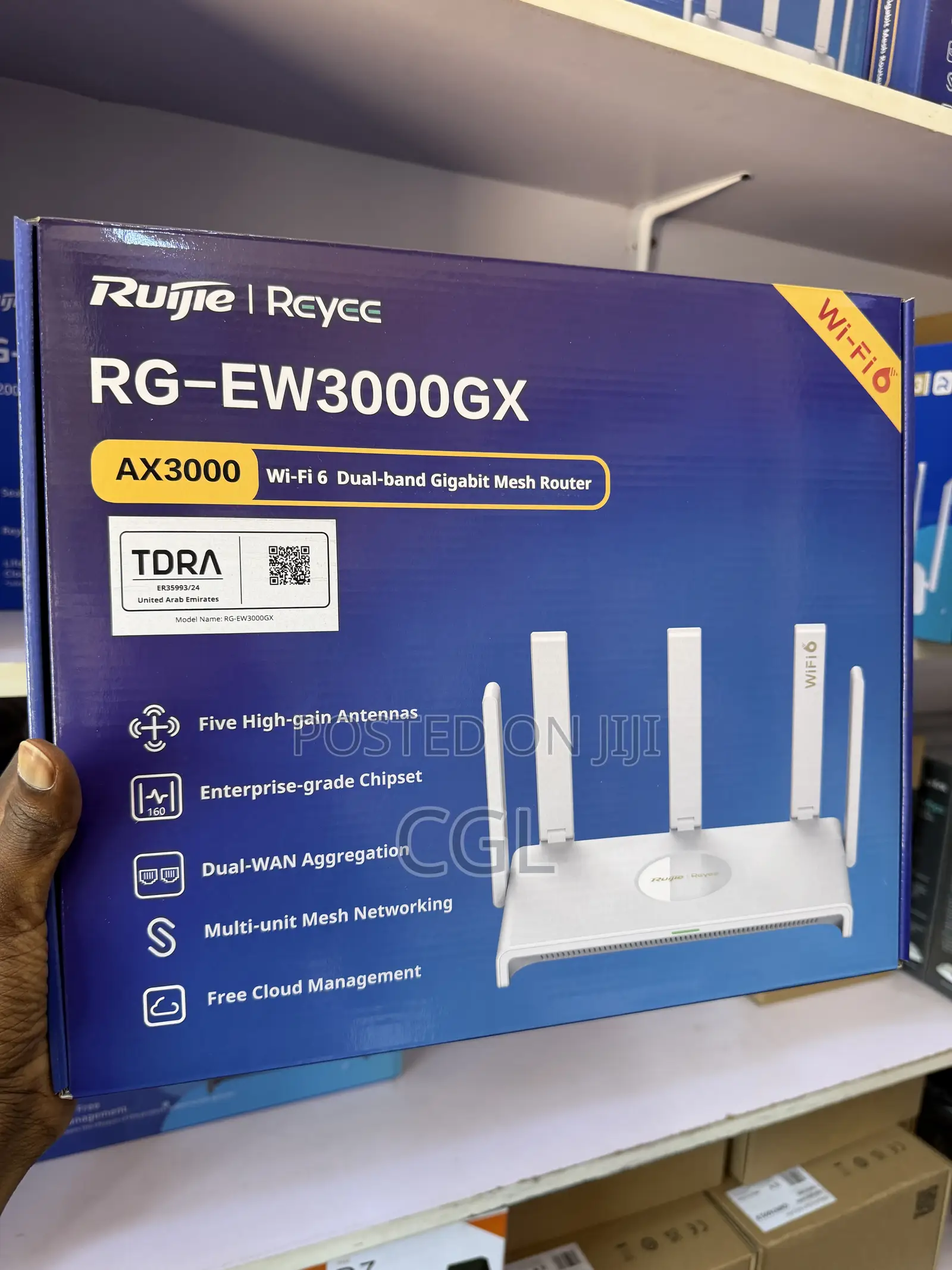 Ruijie Reyee Rg-Ew3000gx Ax3000 WiFi Gigabit Acesspoint Router
