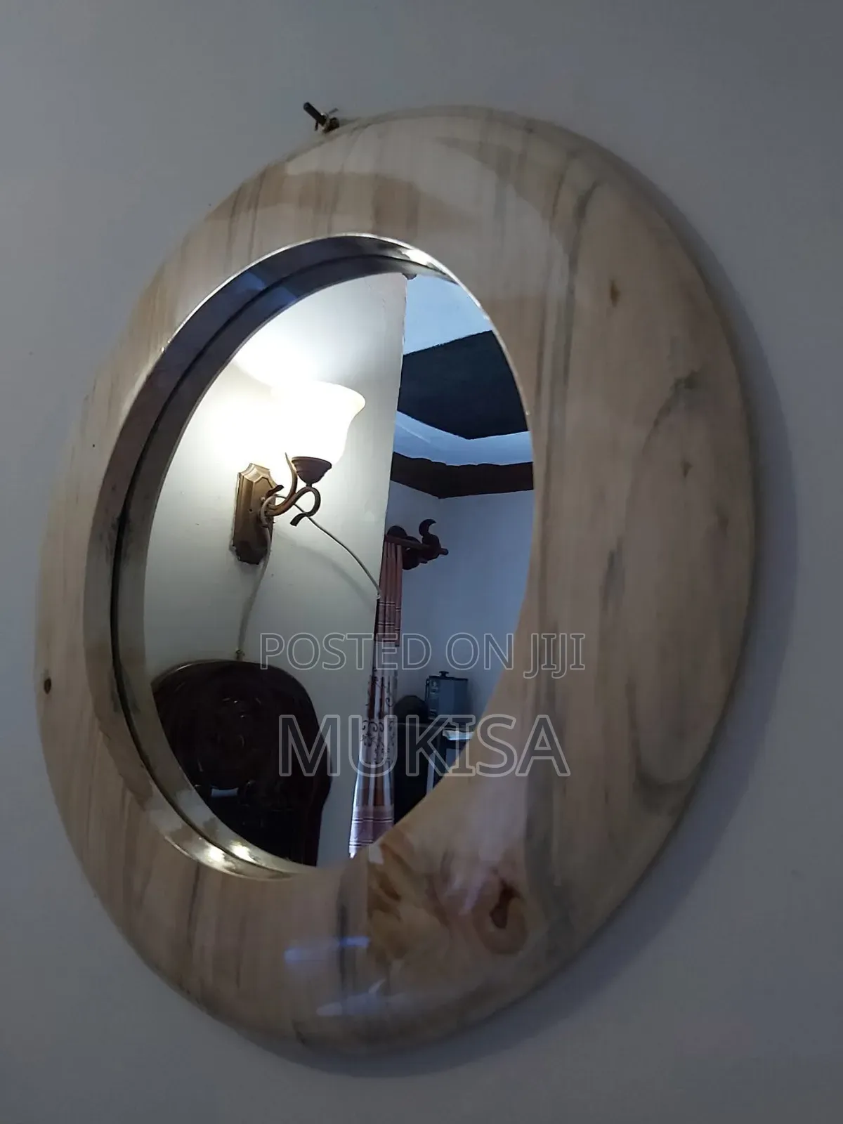 Rounded Wooden Wall Mirrors