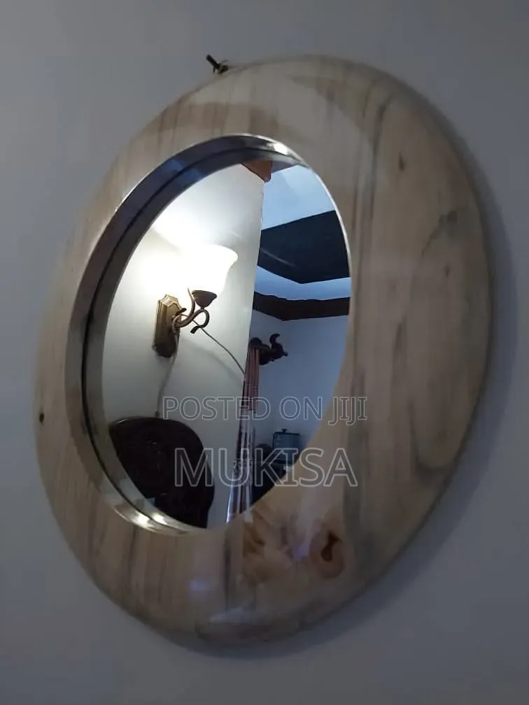 Rounded Wooden Wall Mirrors