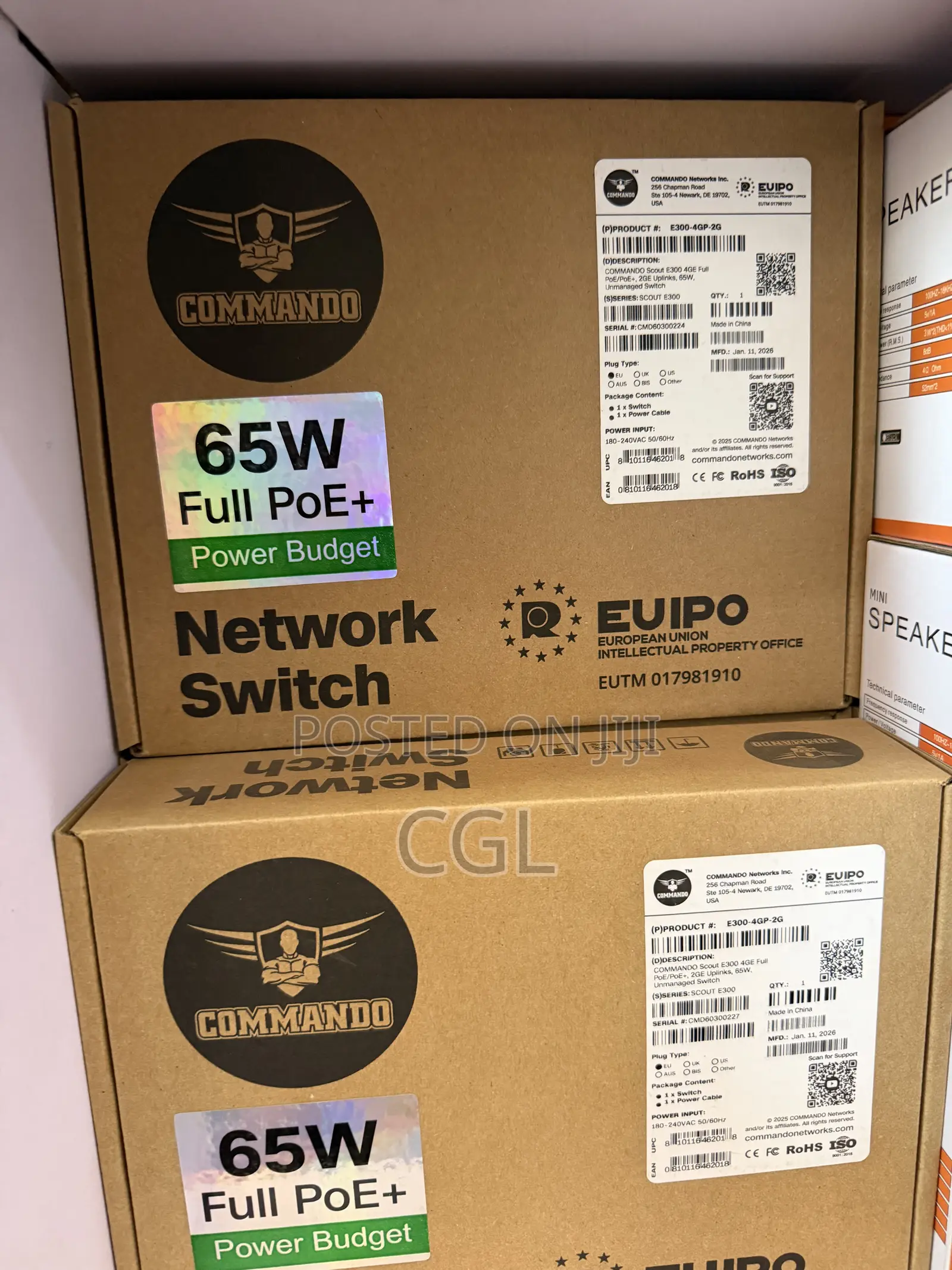 Commando E300-4gp-2g 4ports Full Poe Gigabit Switch