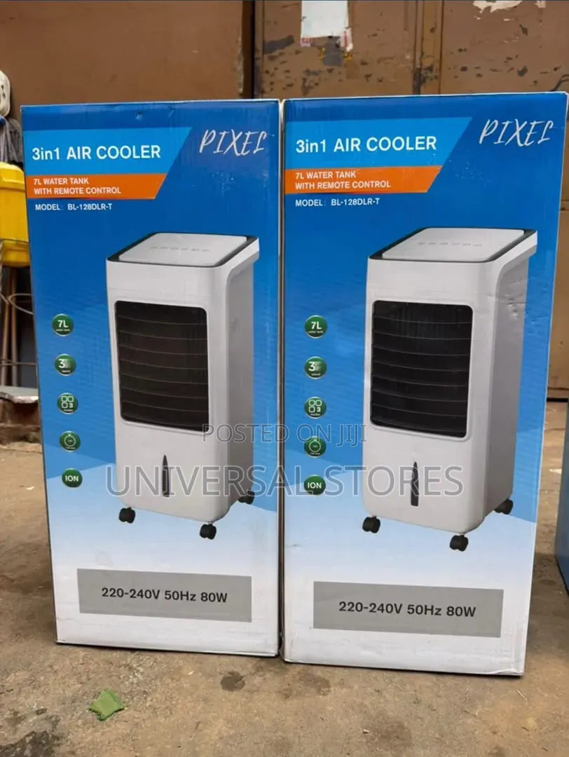 Pixel 3-in-1 Air Cooler (Model: BL-128DLR-T)
With a 7L Water Tank