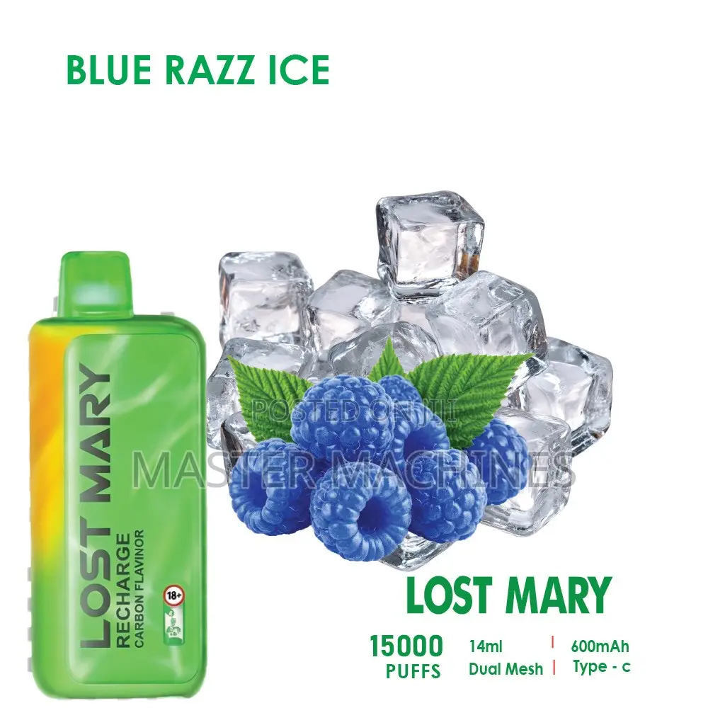 Lost Mary Mt Turbo 15000puffs Vape in Blue Razz Ice Flavor