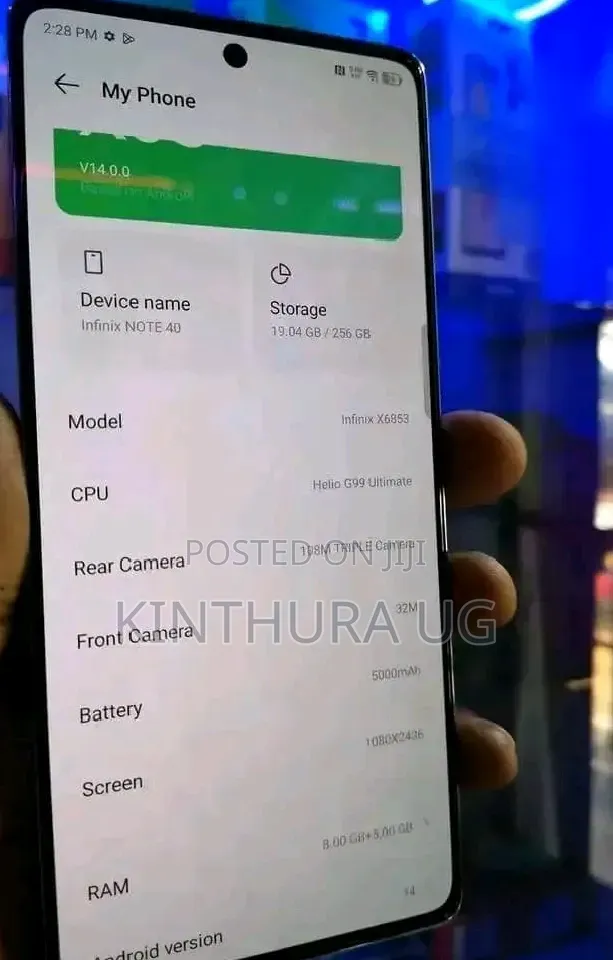 Infinix Note 40 256 GB Silver