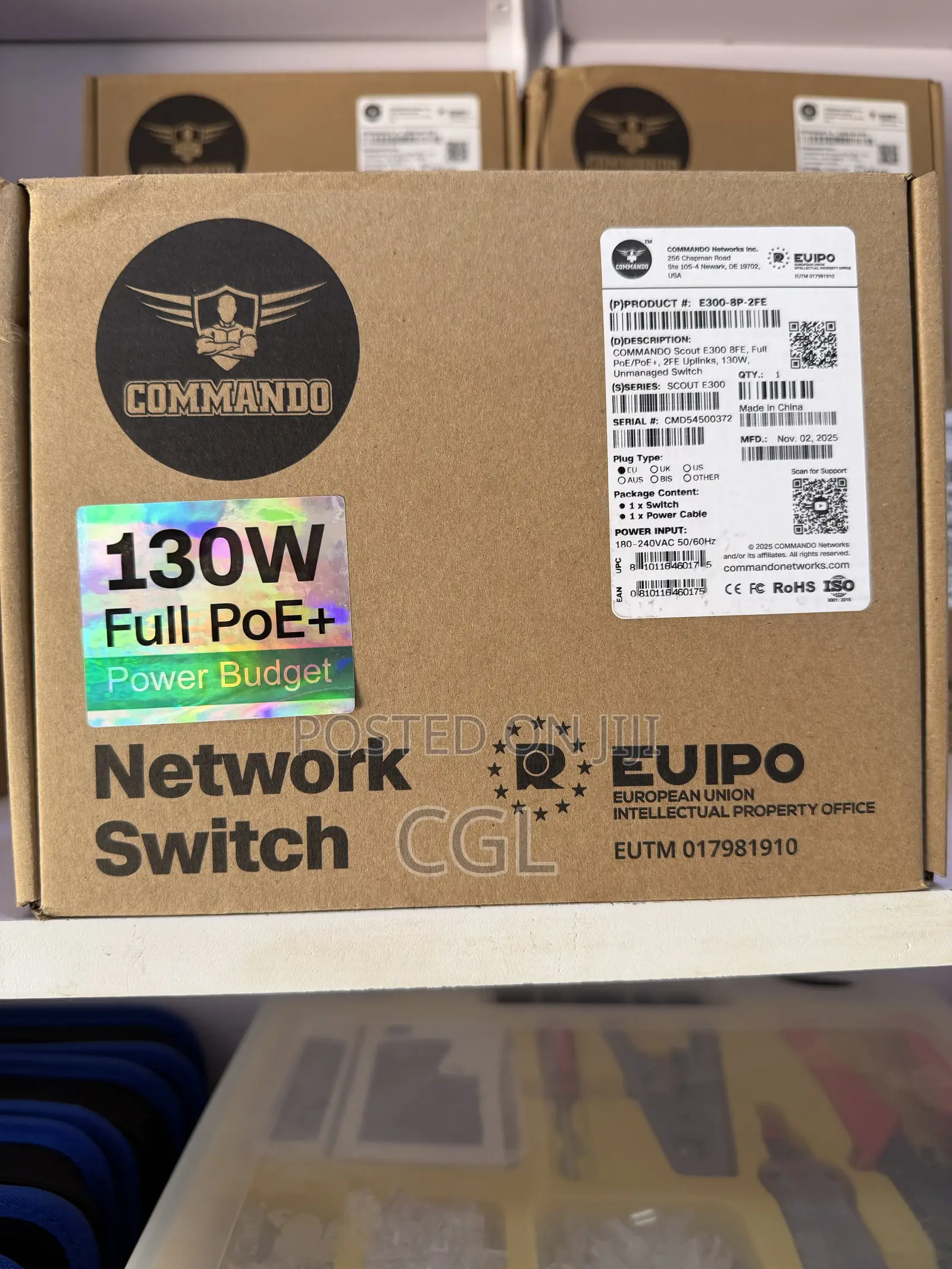 Commando E300-8p-2fe Full Poe 8ports Switch