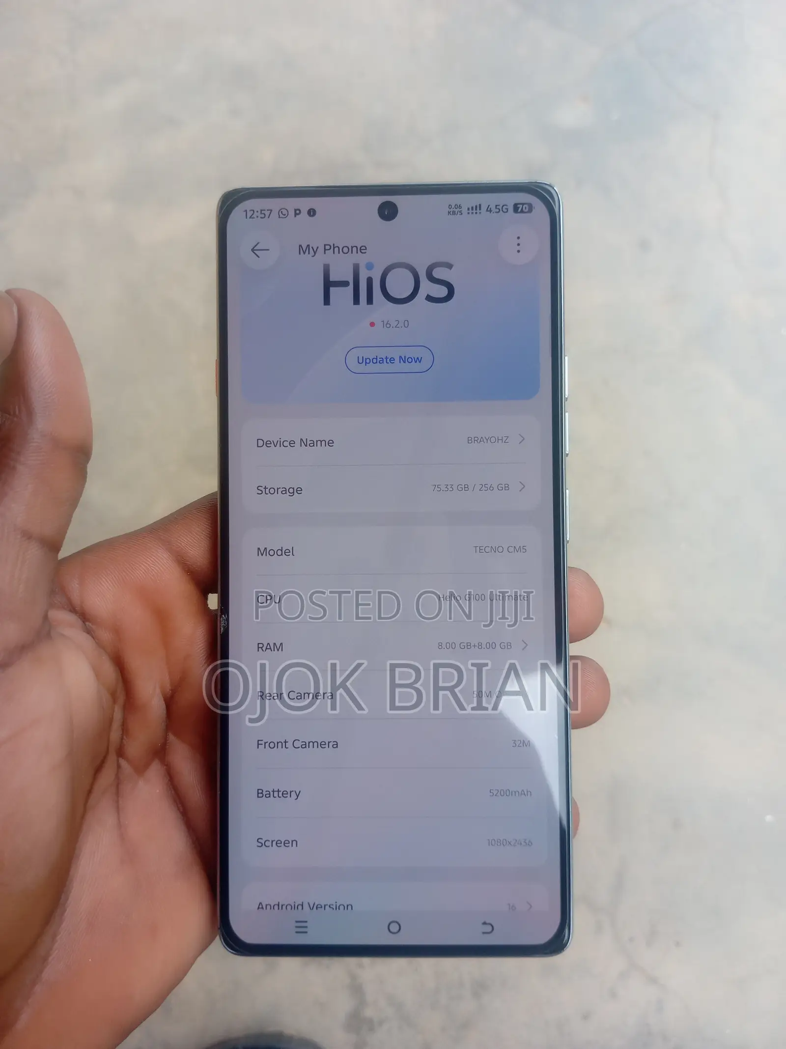 Tecno Camon 40 256 GB Graphite