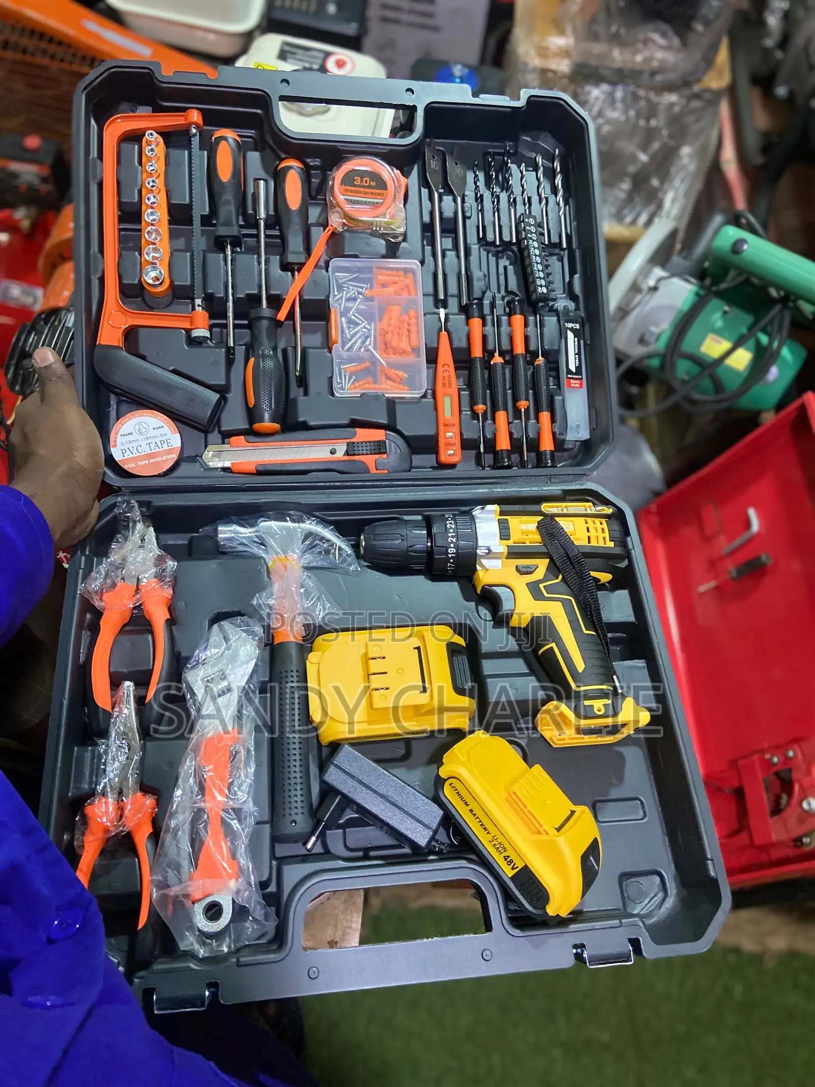 Tool Set With Cordless Drill