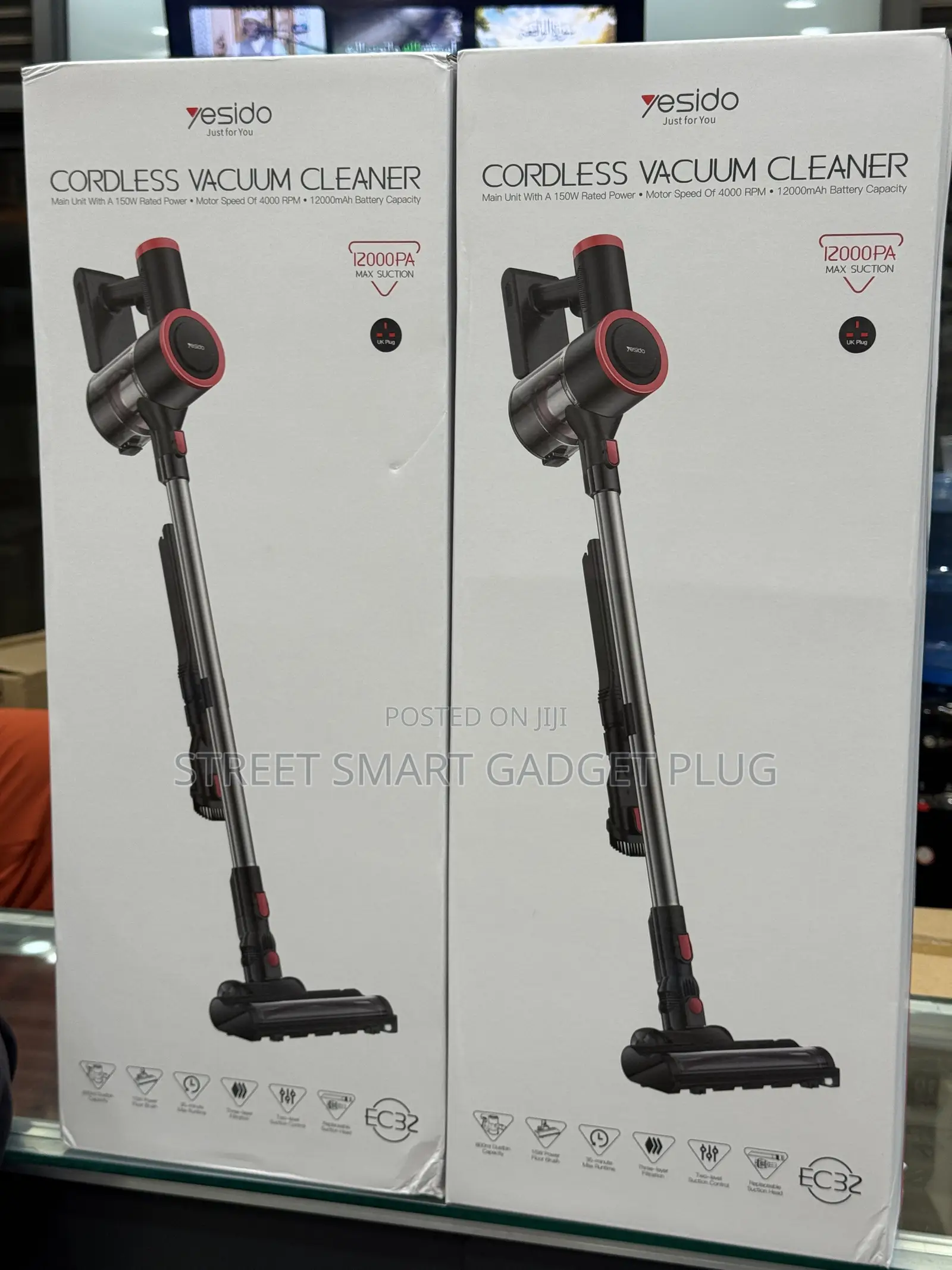Yesido Ec 32 Handheld Vacuum Cleaner 12000pa