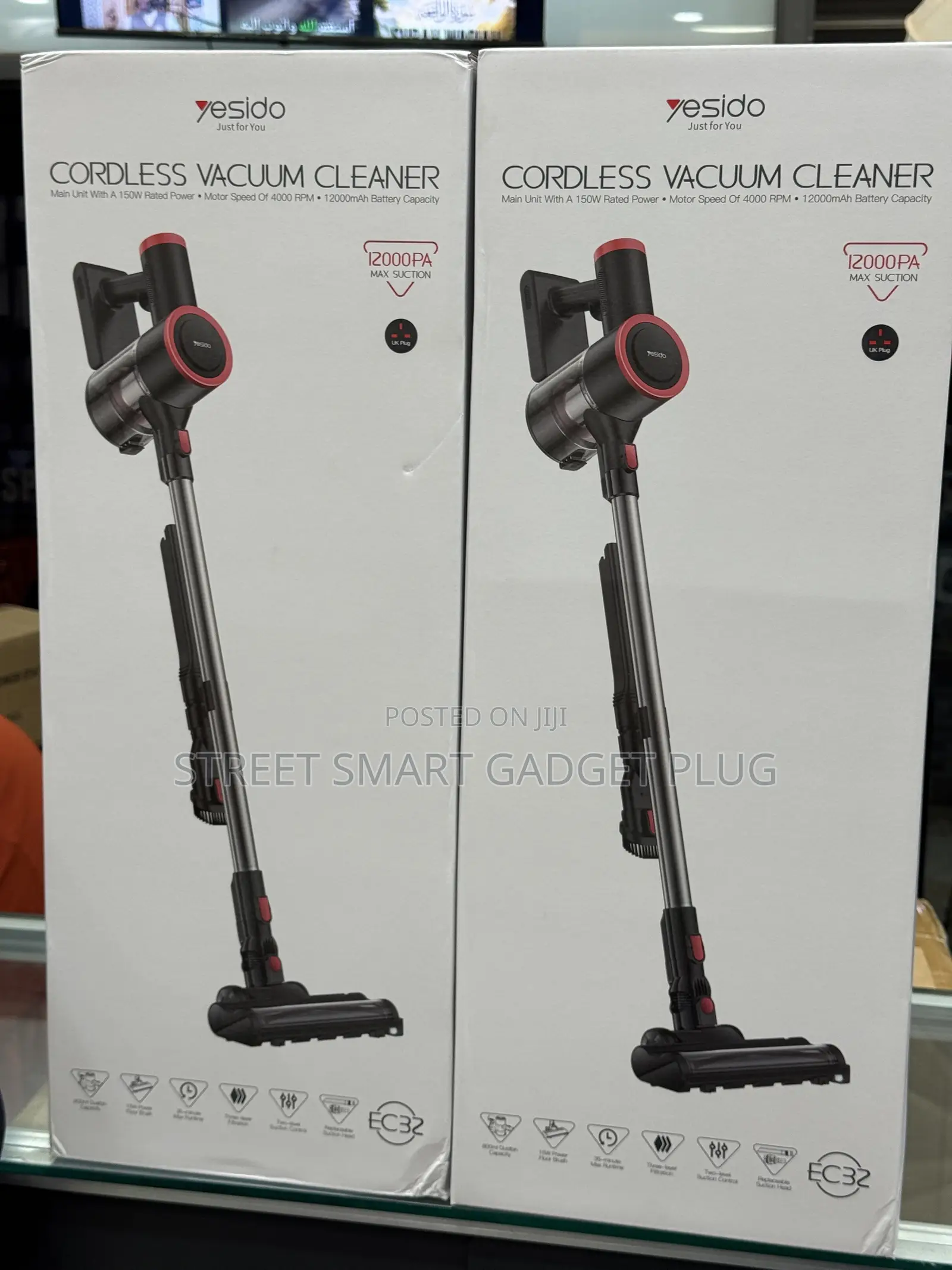 Yesido Ec 32 Handheld Vacuum Cleaner 12000pa