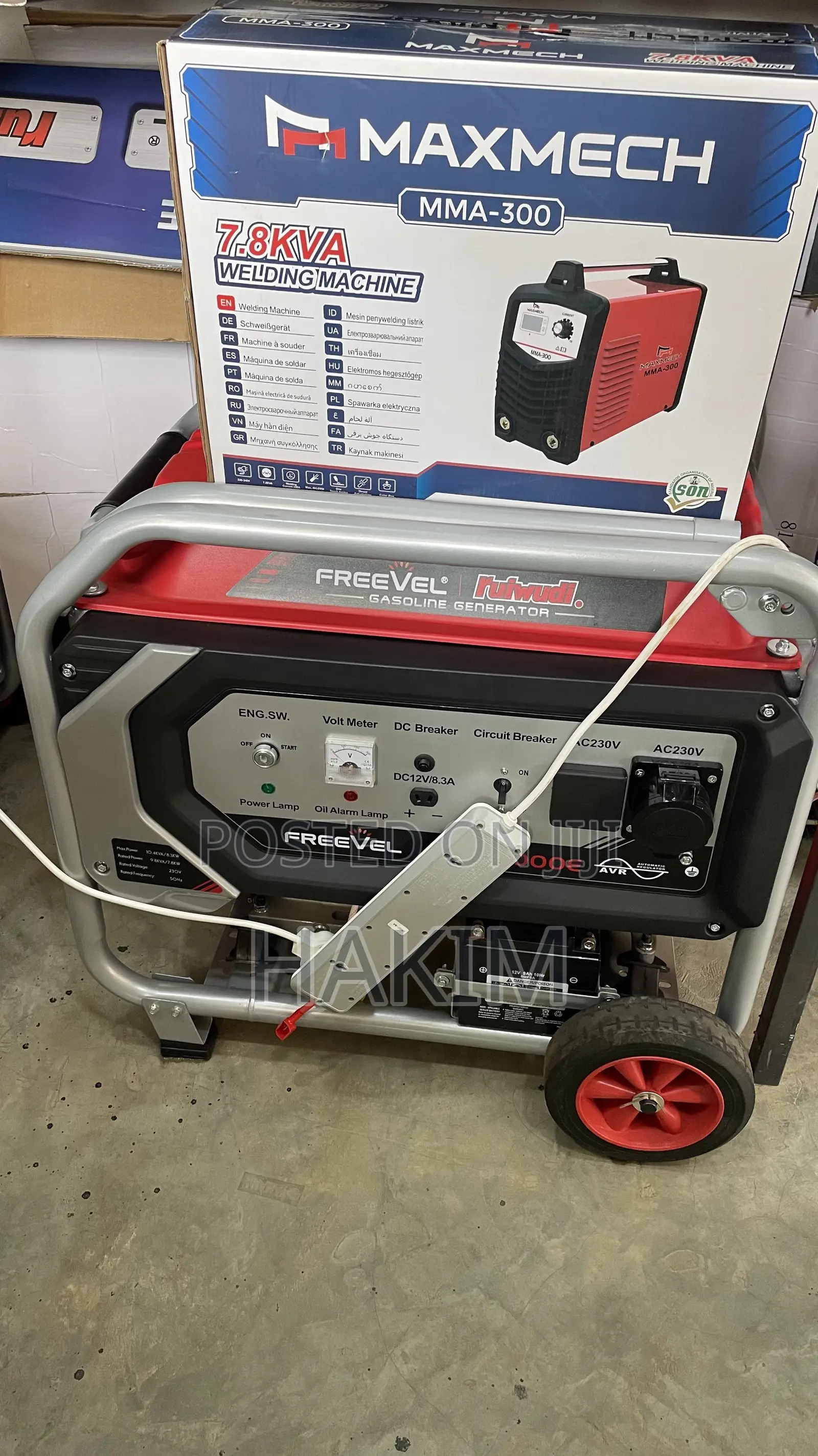 Freevel RFS-6500E 6.5KVA Petrol Generator – Key Start
