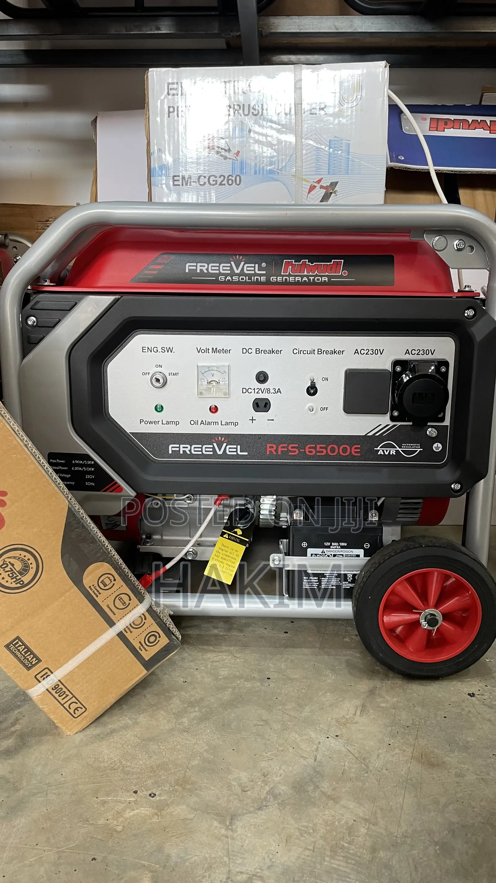 Freevel RFS-6500E 6.5KVA Petrol Generator – Key Start