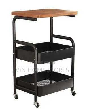 3 Tier Multifunctional Rolling Utilty Cart Trolley