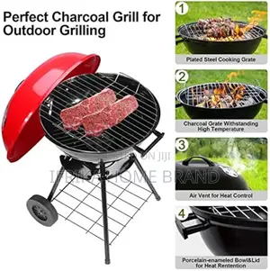 17 Inch Portable Round Charcoal Kettle Barbecue Grill for Charcoal