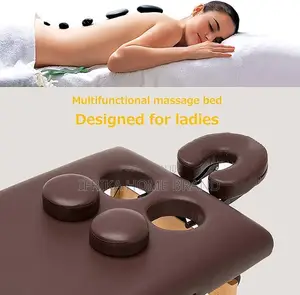 Portable Folding Massage Table With Head Ventilation Hole