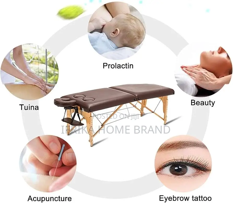 Portable Folding Massage Table With Head Ventilation Hole